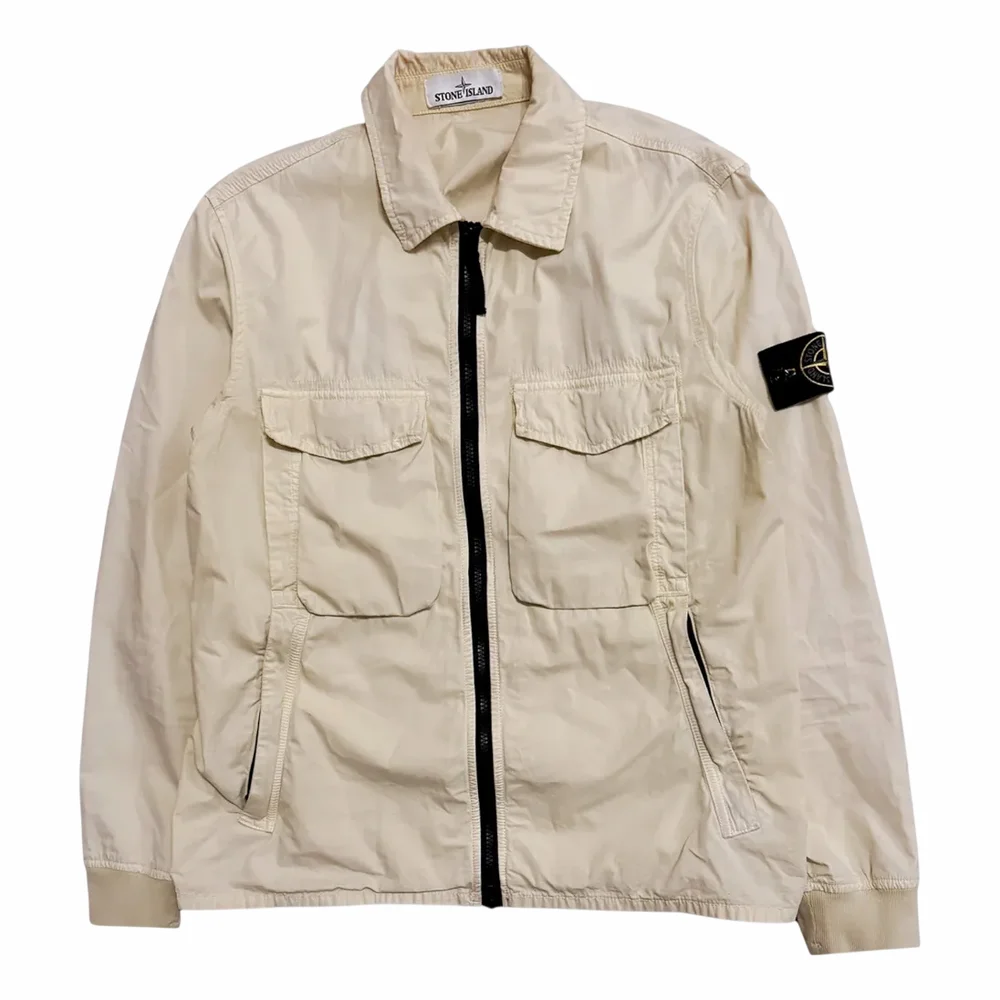 STONE ISLAND Brushed Canvas Zip Overshirt