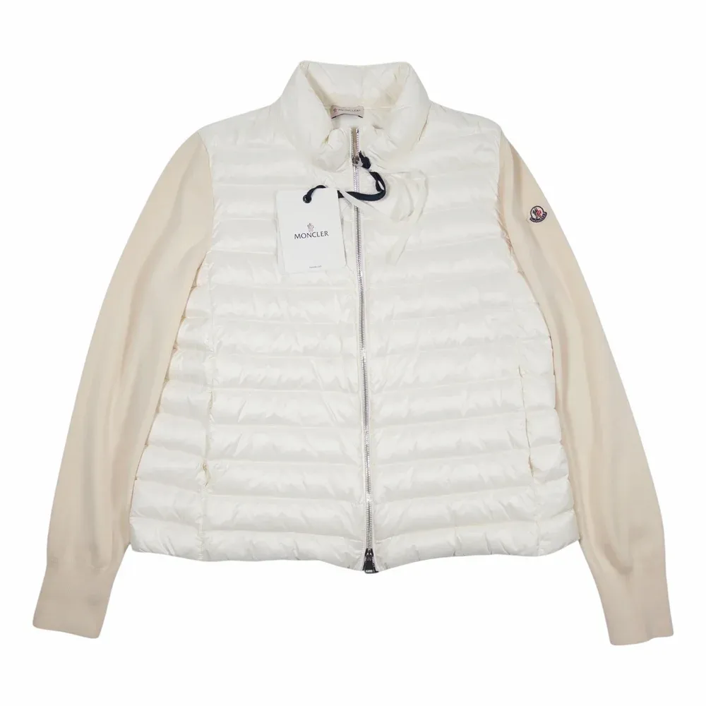 MONCLER Padded Wool Zip-Up Cardigan