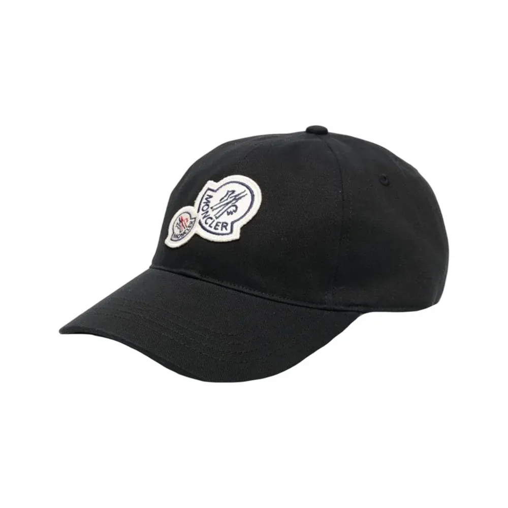 MONCLER Double Logo Baseball Cap