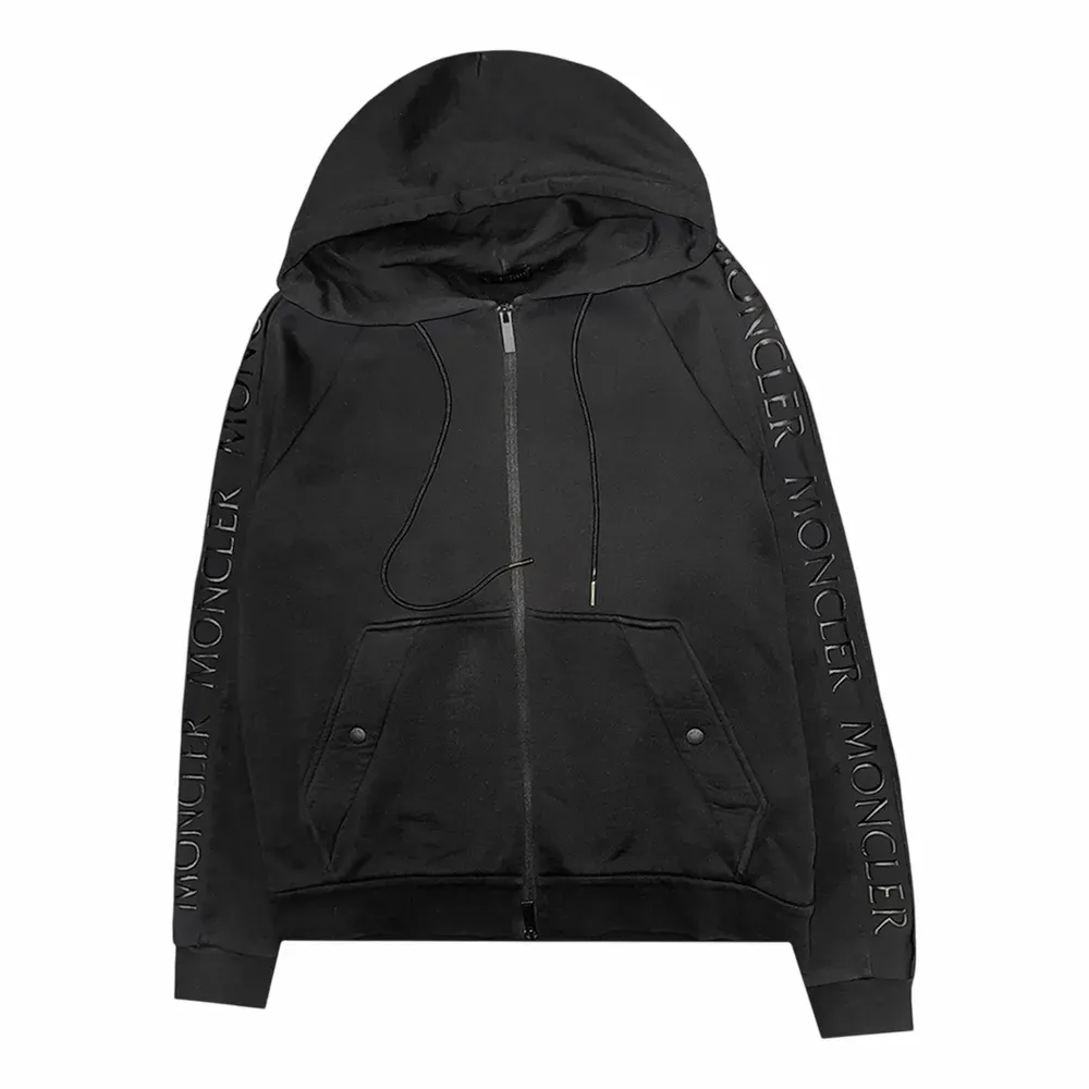 MONCLER Maglia Cardigan Side Logo Zip Hoodie