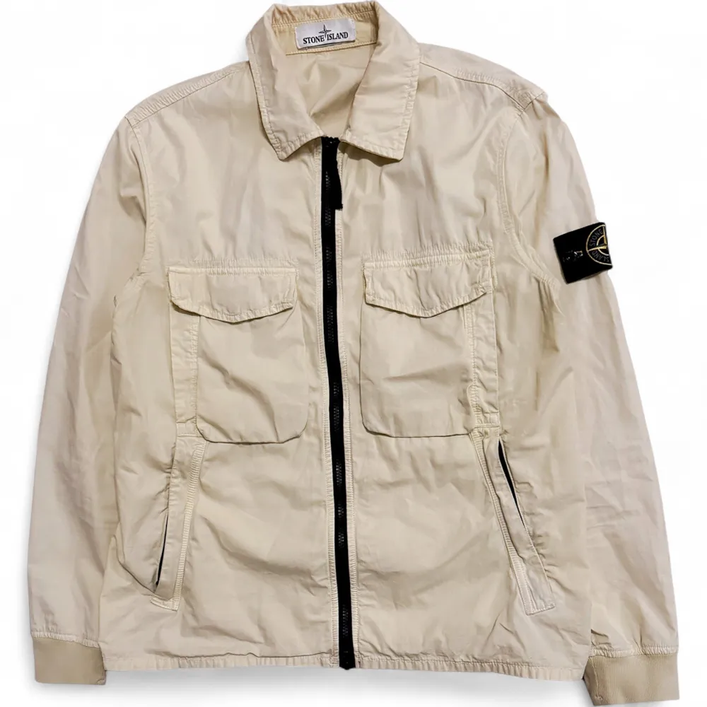 STONE ISLAND Brushed Canvas Zip Overshirt