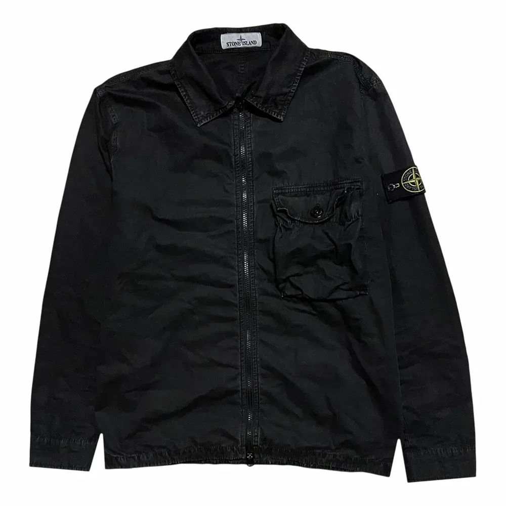 STONE ISLAND Garment Dyed Zip Overshirt