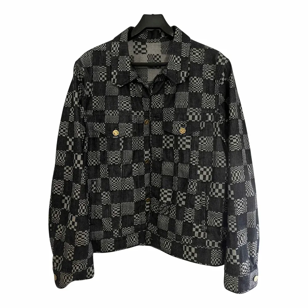 LOUIS VUITTON Distorted Damier Denim Jacket